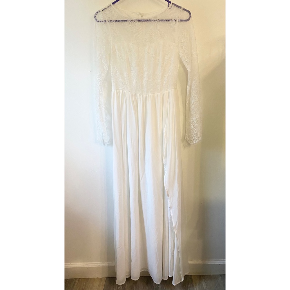 Long dress with slit
